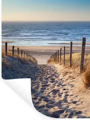Produktbild von MuchoWow® Wandtattoo Wandsticker Wandaufkleber Sand - Strand - Düne - Meer - Sommer 60x80 cm Selbstklebend und Repositionierbar - Repositionierbar - Wasser abweisend