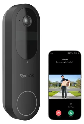 Obrázok produktu pre Videozvonček Reolink s kamerou, batériou, Wi-Fi 2K, detekciou osôb, vozidiel a balíkov