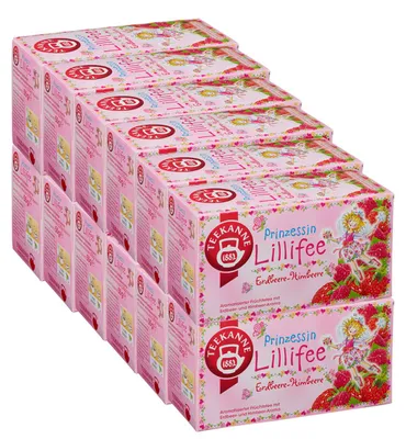 Zdjęcie produktu dla Czajniczek Princess Lillifee Truskawka Malina Herbata owocowa 55g 12 opakowań