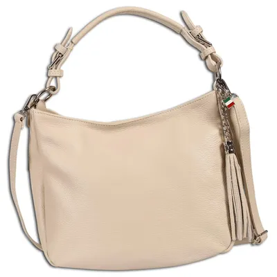 Produktbild von Florence Damen Tasche Schultertasche Shopper Leder beige Maße 10x30x23cm OTF134I