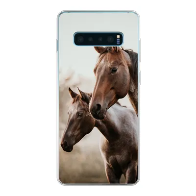 Produktbild von MuchoWow® Handyhülle Schutzhülle Hülle für Samsung Galaxy S10 Lite Pferde - Natur - Braun Silikon Softcase Handy Hülle - Schutz