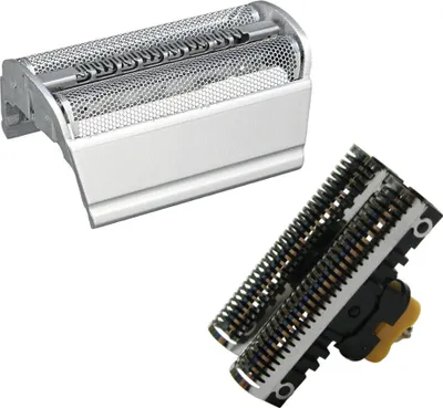 Produktbild von Hochwertiges Kombipack Scherfolie + Klingenblock für Braun Series 3, 5000, 6000 Rasierer (wie Braun 350 360 370 380 390 390cc) / Rasierklinge Messer