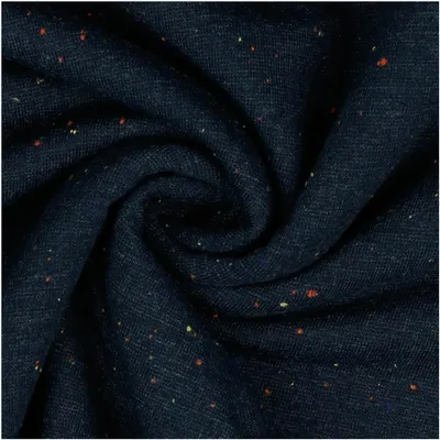 0,5m Sweat-Stoff Cosy Colours Meterware Oeko-Tex Sweatstoff Sweat dunkelblau