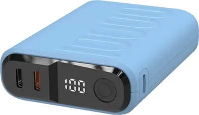 Produktbild von Powerbank realPower PB-10000C PD+ mit 3x Type-C,Purple