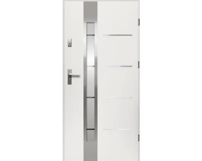 Obrázok produktu pre Vchodové dvere oceľové Luna S68 90 Ľ biele otváranie von