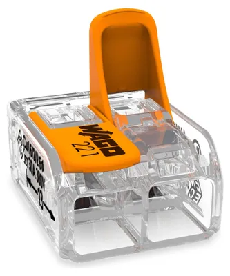 Produktbild von Wago 221-612, Gerade, 450 V, Orange, Transparent, EN 60664
