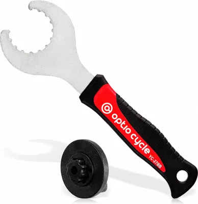 Produktbild von Optio Cycle Pro Innenlager Werkzeug Abzieher für Tretlager Fahrrad Shimano Hollowtech II - Centerlock Werkzeug und Kurbelkappenwerkzeug, Kurbeladapterwerkzeug Shimano
