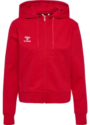 Image de Hummel HmlGo 2.0 Zip Hoodie Damen rot Gr XL