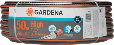 Zdjęcie produktu dla Gardena 18085-20, 50 m, Nad ziemią, Szary, Pomarańczowy, 30 bar, 1,9 cm, 3/4"