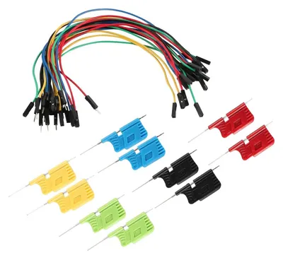Productafbeelding van 10 stuks mini-testhaaksondeveerclip voor multimeterdraadtests