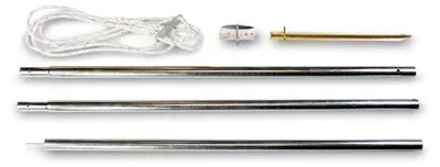 Produktbild von sunprotect 83220 Abspannmast, Montage Zubehör für Sonnensegel Stahlmast, 6-teilig (1 Set)