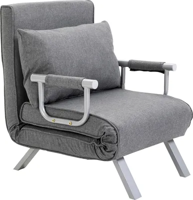 Produktbild von Grauer Relaxsessel mit Liegefunktion als Gästebett, 65x69x80 cm