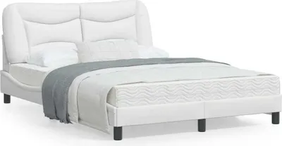 Immagine prodotto di Maison Exclusive - Struttura letto con luci LED, senza materasso "Hvar" Bianca 140x190 cm