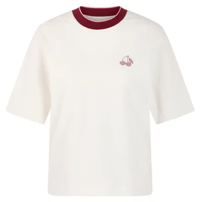 Produktbild von Marc Cain Sports T-Shirt, gerader Schnitt, Kurzarm, weicher Griff, Größe 42, in Kontrastfarbe