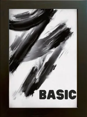 Produktbild von MDF BASIC Bilderrahmen 21x29,7 cm schwarz 1 Stück.