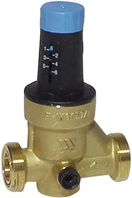 Produktbild von Famanu Druckregler Wasserdruckregler - Ohne Manometer - 1/2 Zoll - Grau