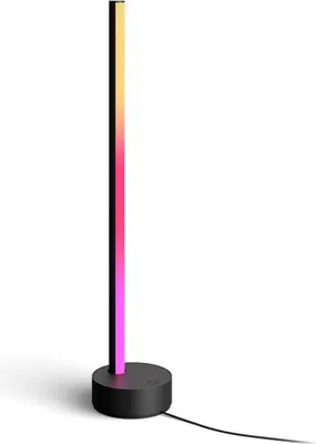 Produktbild von Philips Hue White and Color ambiance Gradient Signe Tischleuchte schwarz, Intelligente Tischleuchte, Bluetooth/Zigbee, Schwarz, LED, Aluminium, Nicht austauschbare(s) Leuchtmittel