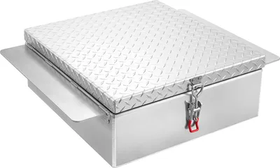 Immagine prodotto di VEVOR cassetta porta attrezzi per area di carico, cassetta in alluminio con piastra diamantata, organizzatore di magazzino, trasporta fino a 100 kg, ideale per camion, pick-up, area di carico, camper, rimorchio, 770x610x230 mm