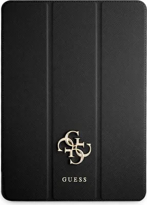 Produktbild von Guess Book Cover Saffiano Schutzhülle für Apple iPad Pro 11.0 2022/ 2021 / 2020 Schwarz