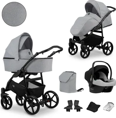 Produktbild von Kinderwagen Kunert MATA 3in1 - Farbe: Grau