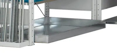 Produktbild von Auffangwanne 950x650x72 mm verz. - Inhalt 30 l, mit Bördelkante
