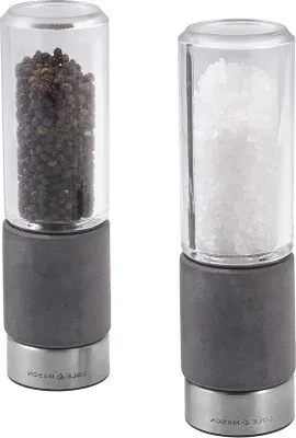 Produktbild von Famanu Salz- und Pepermühle - Einstellbare Mahlstärke - Edelstahl - 180 mm - Inklusive 2 Mühlen