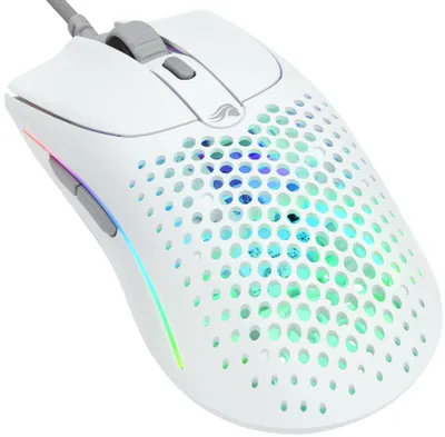Productafbeelding van Glorious Gaming Model O Wired 2, rechterhand, optische sensor, USB Type-A, 26000 DPI, 1 ms, wit