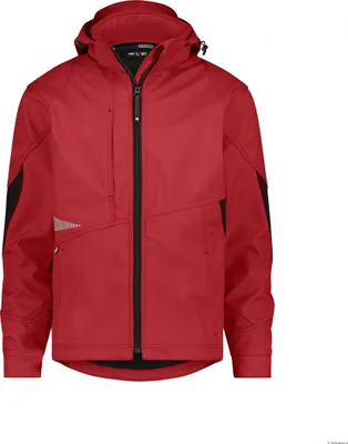 Produktbild von DASSY Softshelljacke GRAVITY Gr. 4XL rot/schwarz