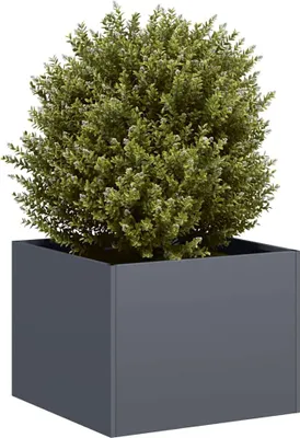 Produktbild von vidaXL Pflanzgefäß Anthrazit 40x40x30 cm Stahl