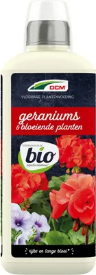 Produktbild von Flüssigdünger Geranien & blühende Pflanzen 0,8 l - Dcm