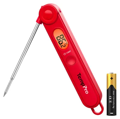 Digitales Grillthermometer mit langer Sonde, Hintergrundbeleuchtung