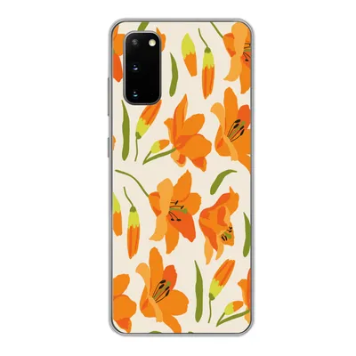 Produktbild von MuchoWow® Handyhülle Schutzhülle Hülle für Samsung Galaxy S20 Blumen - Lilie - Muster Silikon Softcase Handy Hülle - Bild