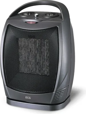 Produktbild von ECG KT 10 | Keramik-Heizlüfter | 750 / 1 500 W | Kaltluft-Funktion | PTC-Heizelement | Oszillation | Thermostat-Regelung | Schwarz |