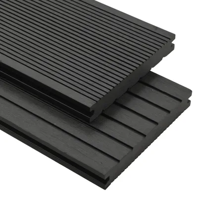 Obrázek produktu pro vidaXL WPC masivní palubky s příslušenstvím 20 m² 2,2 m černá