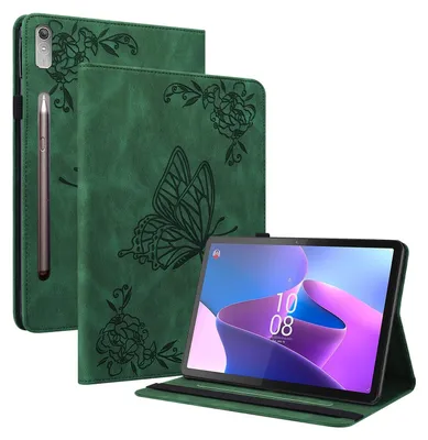 Immagine prodotto di Per Lenovo Tab P12 12.7 Farfalla modello manica in Pelle finta Custodia Custodia Verde