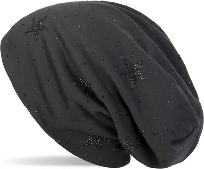 Produktbild von styleBREAKER Beanie Mütze mit Strass Sterne und all over Strasssteine, Slouch Longbeanie, Damen 04024116