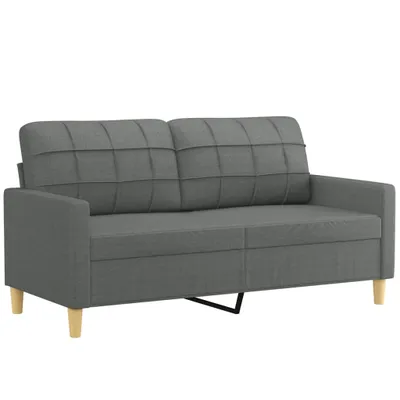 Produktbild von vidaXL 2-Sitzer-Sofa Dunkelgrau 140 cm Stoff