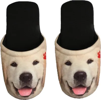 Produktbild von Betz Hausschuhe Pantoffel Pantolette Slipper für Sie und Ihn Hund Jersey Gr. M / L Größe - L
