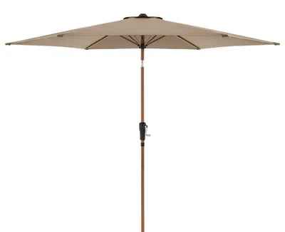 Produktbild von Mittelstockschirm Doppler Life Lift Woodstyle Ø 301 cm greige mit UV-Schutz 50+, wasserabweisende Polyesterbespannung, l