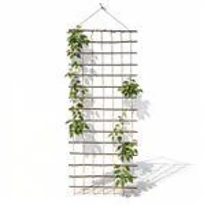 Produktbild von Floranica Rankhilfe 150 x 50cm Ranknetz aus Ökologische Weide für den Garten Balkon und Terrasse für Rosen o Gemüse