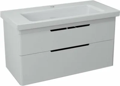 Immagine prodotto di Sapho Ella - Mobile lavabo, 957x500x428 mm, 2 cassetti, bianco EL100-3030