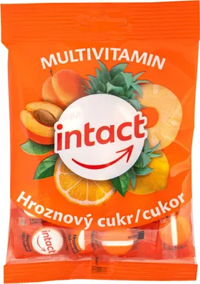 Obrázek produktu pro Intact hroznový cukr MULTIVITAMIN pastilky 75 g