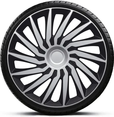 Produktbild von Radkappen Radzierblenden SATZ (4Stück) 13 Zoll KENDO SILVER BLACK Z461027