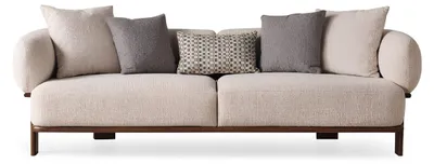 Produktbild von Elegantes Wohnzimmer-Set 3+3+1 Sitze Beige Modernes Design - 3 TLG.