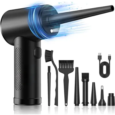 Produktbild von Strex Elektrische Staubgebläse Druckluftspray - Wiederaufladbar 6000mAh - 51.000 RPM - Air Duster Kabelloser - Druckluft