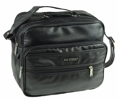 Image de Bag Street Hommes Sac en similicuir noir 35x14x30 OTJ130S