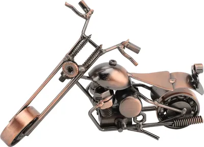 Immagine prodotto di Modello di moto in ferro, statuetta da tavolo vintage, decorazione per casa e ufficio