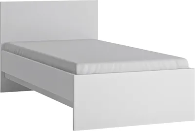 Produktbild von Bett Jugendbett 90cm in weiß FORTALEZA-129, B/H/T ca. 96,6/85/206,2 cm