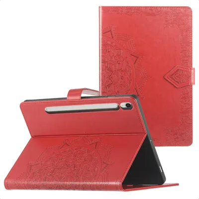 Immagine prodotto di imoshion Mandala Bookcase per Samsung Galaxy Tab S9 da 11,0 pollici / S10 Lite / S10 FE / S9 FE da 10,9 pollici - Rosso