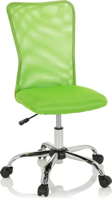 Produktbild von hjh OFFICE Kinderdrehstuhl KIDDY NET I Schreibtischstuhl für Kinder höhenverstellbar ohne Armlehnen Netzstoff